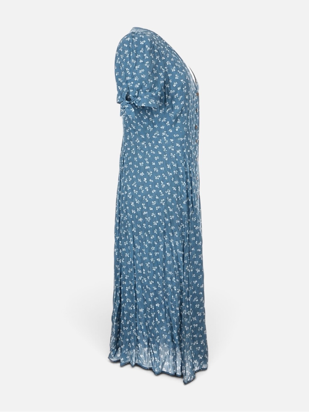 Sézane Vic Dress Mini Flowers in Blue White FR 44 / US 12 - Picture 10 of 12